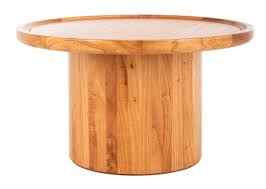 Castalia round natural wood coffee table. Cof6600a Coffee Tables Furniture By Safavieh