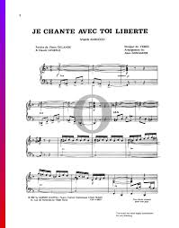 Air liberté was headquartered in rungis. Je Chante Pour Toi Liberte Partition Piano Solo Telechargement En Pdf Streaming Oktav
