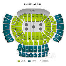 valid philips arena concert seating chart with rows philips