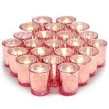Volens Rose Gold Votive Candle Holders Mercury Glass Tea Https Www Amazon Com Dp B Gold Votive Candles Gold Votive Candle Holders Rose Gold Candle Holder