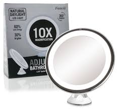 Daylight Led 10x Magnifying Makeup Mirror Lighted Travel Vanity Mirror Di Lighted Travel Mirror Makeup Mirror With Lights Lighted Magnifying Makeup Mirror
