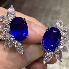 Sapphire Earrings Jewelry Beautiful Diamond Earrings Sapphire Earrings