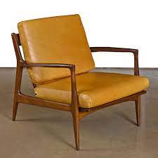 Add to cart to calculate shipping*. Vintage Danish Modern Ib Kofod Larsen For Selig Leather Lounge Chair