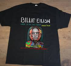 billie eilish world tour 2019 with special guest denzel curry t shirt size s 3xl funny printed shirts cool tee shirts designs from rachaw 23 15