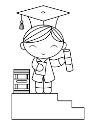 For boys and girls, kids and adults, teenagers and toddlers, preschoolers and older kids at school. Printable Graduate Coloring Page