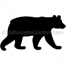 Black Bear Silhouette Bear Silhouette Bear Template Bear Patterns Free