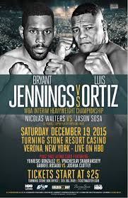 Jennings Vs Ortiz To Feature A Full Card Of Excitement At Turning Stone Resort Casino In Verona New York On Saturday Dec 19 Live On Hbo Boxing After Dark Casino Resort