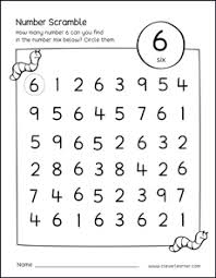 Number Scramble Activity Worksheet For Number 6 For Preschool Children In 2020 Number Activities Preschool Preschool Math Worksheets March Preschool Worksheets