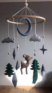 Deer Mobile Nature Nursery Mobile Baby Boy Nursery Decor Etsy Nursery Room Design Baby Boy Nursery Decor Baby Boy Room Decor