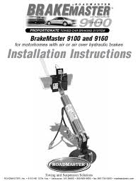 We did not find results for: Roadmaster Brakemaster 9100 Installation Instructions Manual Pdf Download Manualslib