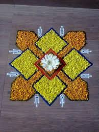 Untitled Rangoli Designs Flower Flower Rangoli Simple Flower Rangoli