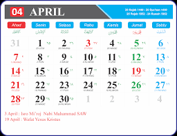 Kalender och almanacka för april 2019. Download Kalender Jawa Dan Hijriyah 2019 Full Hd Format Jpg Png Dan Gif Blogaziz