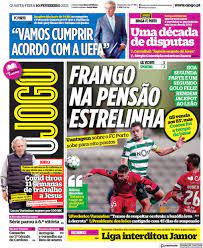Veja a capa o jogo de hoje. Capa Jornal O Jogo 10 Fevereiro 2021 Capasjornais Pt