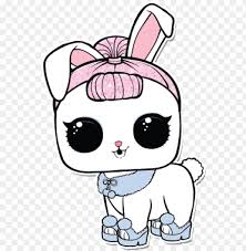 Color her any color you want with this free lol surprise doll coloring page from lotta lol. 001 Crystal Bunny Lol Pets Coloring Pages Png Image With Transparent Background Toppng