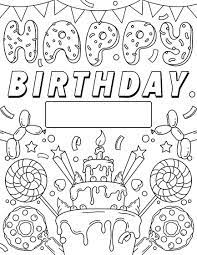 40 happy birthday card printable coloring pages for printing. Happy Birthday Sign Crayola Com