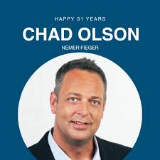 Celebrating 31 Years of Leadership and Dedication! 🎉, We are honored to  celebrate the 31st work anniversary of our President, Chad Olson!, Chad’s  journey with Nemer Fieger began in 1994 and over the ...