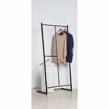 Portant vêtement spaceo frame chêne/noir h.200 x p.45 cm. Porte Vetement Gifi Gamboahinestrosa