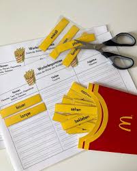 Werbung Weil Personennennung Arbeiten Mit Den Wortarten Ja Ich War Extra Beim Mcdonals Und Habe Leere Wortarten Montessori Grundschule Deutsch Unterricht