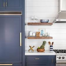 Navy Blue Shaker Cabinet Recessed Panel Navy Kitchen Navy Kitchen Cabinets Shaker Style Cabinets