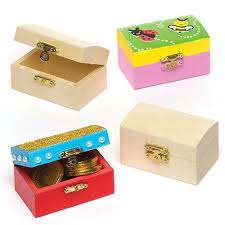Compare deals on small wooden chest & save up to 70%. Mini Wooden Treasure Chests Baker Ross