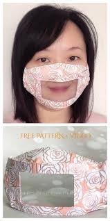 Diy Clear Window Face Mask Free Sewing Patterns Video Fabric Art Diy Easy Face Mask Diy Clear Face Mask Face Mask Tutorial
