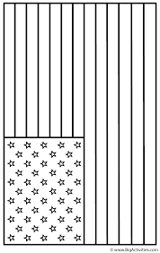 American flag clipart & coloring pages: American Flag Landscape Coloring Page Independence Day