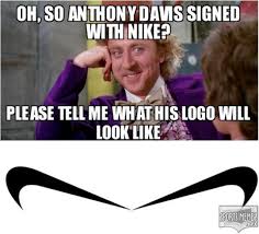The Anthony Davis Swoosh Funny Basketball Memes Funny Nba Memes Basketball Funny