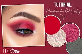 monochromatic red smokey eye tutorial