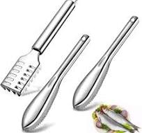 3Pieces Fish Scaler Remover Cleaner Fish Scaler Brush With Stainless Steel  Sawtooth Easily Remove Fish Scales-Cleaning Brush Scraper For Chef And Home  ...