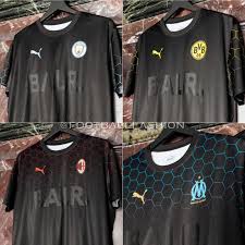 Der bvb entwarf in zusammenarbeit mit puma und balr ein sondertrikot, das jedoch in keinem spiel getragen wird. Man City Ac Milan Bvb Marseille Puma X Balr Kits Football Fashion