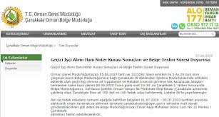 Ogm işçi alımı başvuru şartları nelerdir? Iskur Canakkale Canakkale Orman Bolge Mudurlugu 26 Facebook