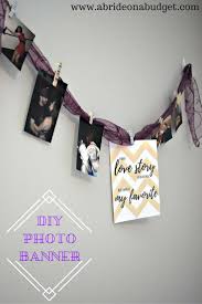 Diy wand banner für frollein pfaus geburtstag. Diy Photo Banner A Bride On A Budget