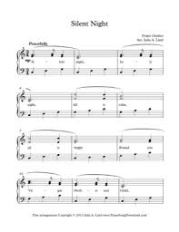 It is a german carol with music composed by franz gruber and lyrics written by joseph mohr. Silent Night 2 Christmas Free Piano Sheet Music Pdf