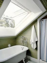 Many bedrooms on an upstairs floor or in a converted attic have sloped ceilings above a knee wall. Reveal Secrets Decorate Roof Small Bathroom Ideas 50