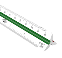 Drafting Tools OwnMy 3 Pack 30cm Solid Aluminum Triangular Architect Scale  Ruler Set, 3-Colors-Groove Architectural And Engineer Scale Metal Ruler ...