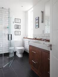 White Bathroom Cabinets With Dark Floors In 2020 Cherry Cabinets Bathroom Dark Gray Bathroom Grey Flooring