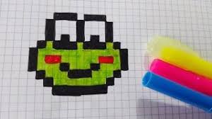 Ver más ideas sobre dibujos pixelados, dibujos en cuadricula, dibujos en pixeles. Draw Handmade Pixel Art Como Dibujar Una Ranita Youtube