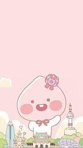 ghim của thidarat wannawikorn tren kakao friends little hinh vui ảnh tường cho điện thoại đang yeu