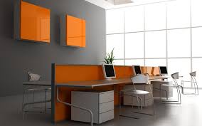 Stylish Grey Wall Color For Modern Office Interior What Are The Best Wall Colors F Office Interior Design Modern Modern Office Interiors Office Interior Design