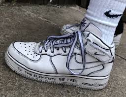 Cartoon Style Nike Air Force 1 Shakespeare Tempest Quote Custom Trainers Streetwear Nike Shoes Air Force Nike Air Force Nike Air