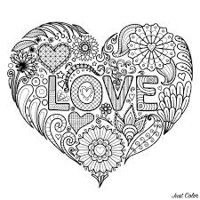 From cute heart pictures for preschool kids to color to more detailed and intricate designs for big kids and adults, we hope you find a coloring page that you like! Love Hearts Coloring Pages For Adults Novocom Top