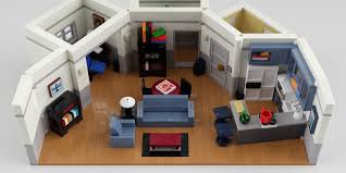 It has been meticulously recreated to have opening cupboards and fridge in the kitchen, wicker sofa and chairs, a hallway backdrop, a storage closet in the kitchen, and an outdoor area with potted plants and a hose. Lego Ideas Seinfeld Apartment Recreates Jerry And The Gang 9to5toys