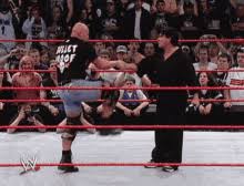 For all the great moments vince mcmahon and stone cold shared, the boss' preferred stunner sell was pretty pedestrian. Ston Cold Stunner Gifs Tenor