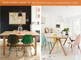 I always knew i wanted two style chairs, a host/hostess' chair with a slipcover fabric and then eight distinct original chippendale bamboo side chairs. 10 Style Tips For Pulling Off A Mix Match Dining Set Apartment Therapy