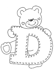 Ausmalbilder Buchstaben D Stickerei Alphabet Buchstaben Schablone Ausmalbilder