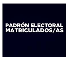 Check spelling or type a new query. Padron Electoral De Matriculadas Os Trabajo Social