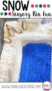 Snow Sensory Bin Winter Sensory Bin Sensory Bins Sensory Activities