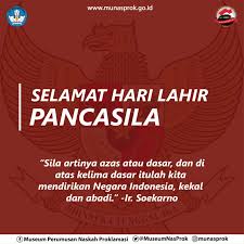 Hari lahir pancasila diperingati di antaranya karena d.n. Sejarah Hari Ini Lahirnya Pancasila Museum Perumusan Naskah Proklamasi
