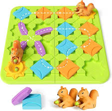 Amazon.com: STEM Board Games Kids Toys, Maze Brain Teaser Puzzles Learning Games for Kids Ages 4-8 118 Challenges 5 Difficulty Levels Squirrel Logic Track Building Blocks, Educational Montessori Birthday Gifts : Toys & Games