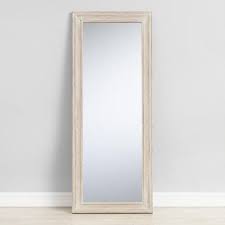 The oval glass mirror is elongated and has a wood frame and stand that allows the mirror to tilt. Reflect Your Personal Style And Plenty Of Light In Any Room With Our Amply Sized Full Length Mirror The M Full Length Mirror Bedroom Mirror Wood Framed Mirror